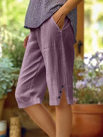 Women's Elegant Plain Shorts Pants