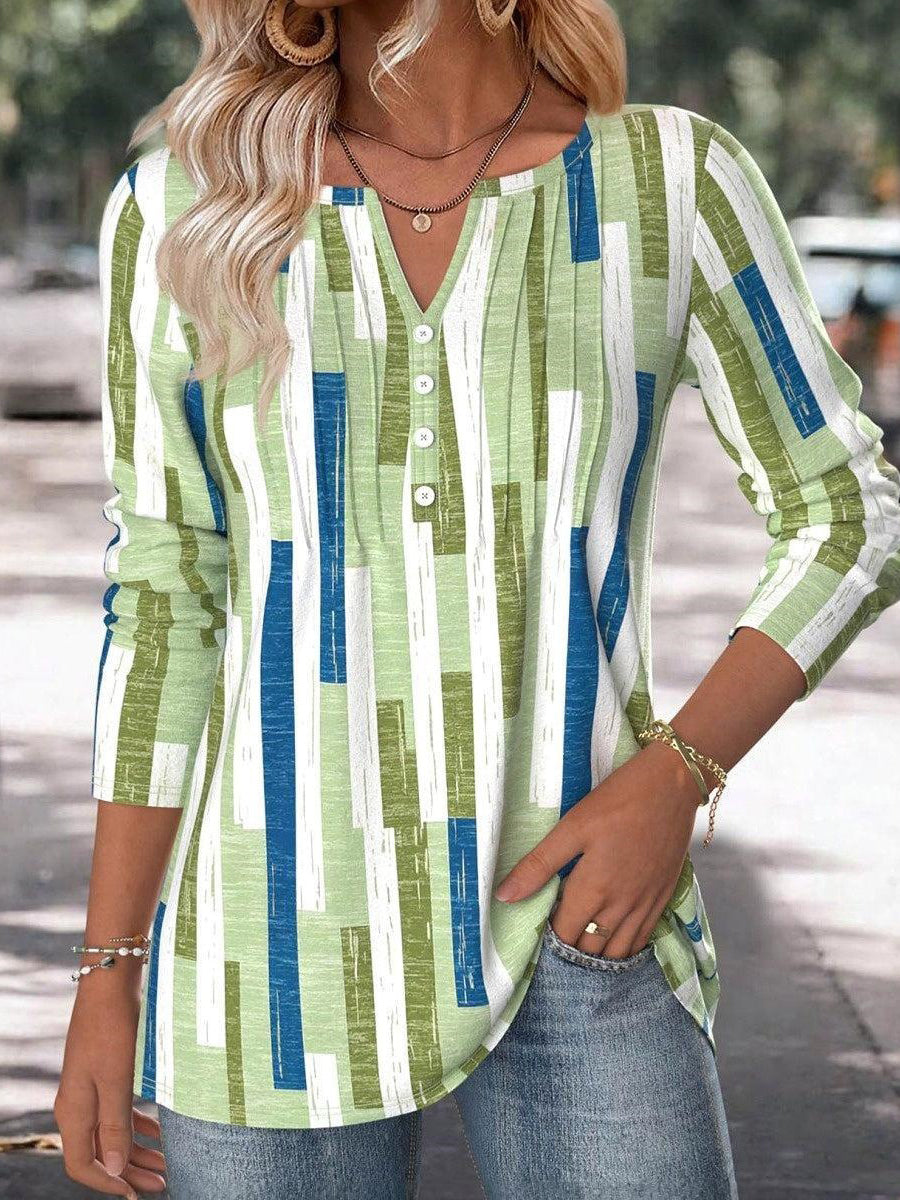 LilyWish Fresh Green Long Sleeve Top