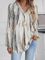 LilyWish Chic V-Neck Long Sleeve Top