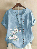LilyWish Casual Floral Print Blouse