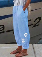 LilyWish Unique Blue Side Pocket Pants