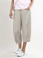 Summer Pockets Shift Casual Capri Pants