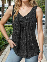 LilyWish Vintage Casual V-neck Sleeveless Tank Top
