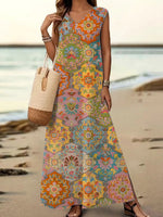 Chic V-Neck Sleeveless Maxi Dress