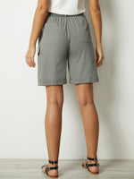 Solid Pockets Summer Casual Shorts