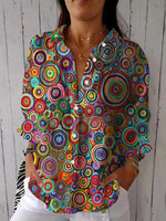 LilyWish Trendy Collared Long Sleeve Shirt