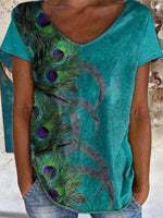 Special Blue Short Sleeve Top