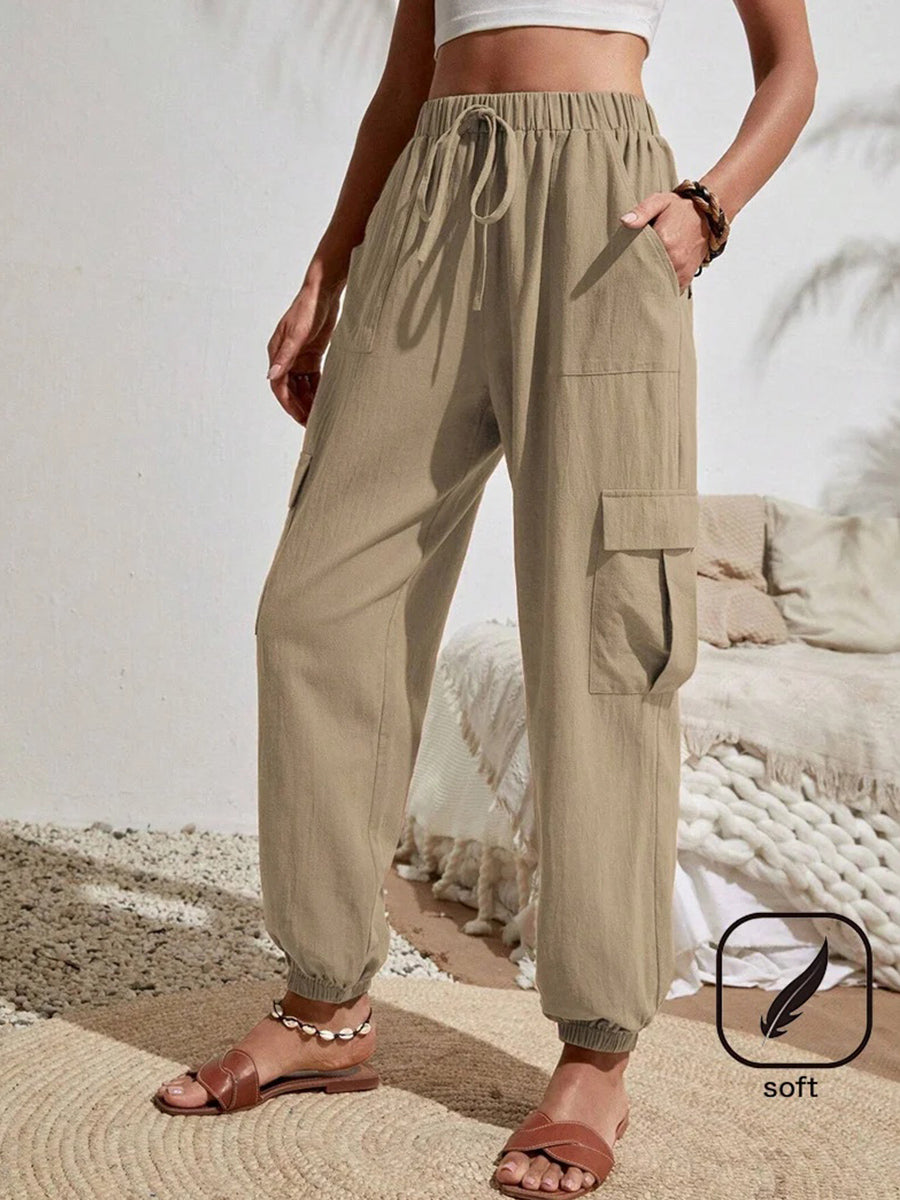 Pocket Stitching Casual Loose Cargo Pants